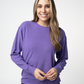 Corrine Ribbed Pullover Top - Purple
