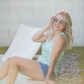 Noelle Tank - Aqua Palm