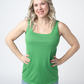 Rachel Ribbed Tank - Kelly Green