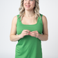 Rachel Ribbed Tank - Kelly Green