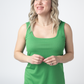 Rachel Ribbed Tank - Kelly Green
