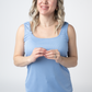 Rachel Ribbed Tank -  Sky Blue