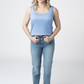 Rachel Ribbed Tank -  Sky Blue