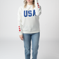 USA Pullover - White