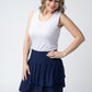 Roxie Ruffle Skort - Navy