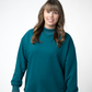 IN STOCK Marley Mock Neck Sweatshirt - Teal