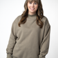 Marley Mock Neck Sweatshirt - Taupe