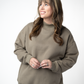 Marley Mock Neck Sweatshirt - Taupe