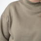 Marley Mock Neck Sweatshirt - Taupe