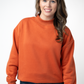 IN STOCK Marley Mock Neck Sweatshirt - Pumpkin