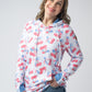 Hailey Pullover Hoodie - Patriotic Cherries