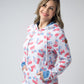 Hailey Pullover Hoodie - Patriotic Cherries