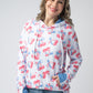 Hailey Pullover Hoodie - Patriotic Cherries
