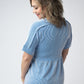 Juliette Button Top - Blue