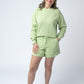 French Terry Stevie Shorts - Spring Leaf