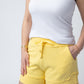 French Terry Stevie Shorts - Lemon
