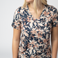 Sophie Top - Navy Autumn Petals