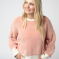 Charlotte Sweater - Orange and Ivory