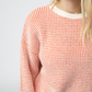 Charlotte Sweater - Orange and Ivory