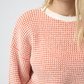 Charlotte Sweater - Orange and Ivory