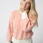 Charlotte Sweater - Orange and Ivory