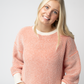Charlotte Sweater - Orange and Ivory