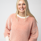 Charlotte Sweater - Orange and Ivory