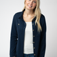Ryleigh Ribbed Button Down - Navy