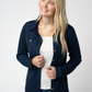 Ryleigh Ribbed Button Down - Navy