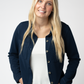 Ryleigh Ribbed Button Down - Navy