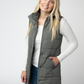 Harlow Long Vest - Grey