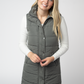 Harlow Long Vest - Grey