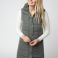 Harlow Long Vest - Grey