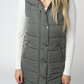 Harlow Long Vest - Grey