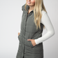 Harlow Long Vest - Grey