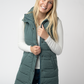 Harlow Long Vest - Teal
