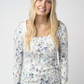 Alyssa Long Sleeve Top - Olive Meadow