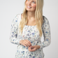 Alyssa Long Sleeve Top - Olive Meadow