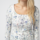 Alyssa Long Sleeve Top - Olive Meadow