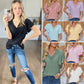 Amy Eyelet Flutter Sleeve Top