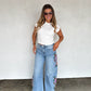 PREORDER: Eva Floral Embroidered Jeans // eta early June