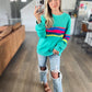 Colorful Accent Pullover