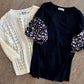 Lara Hollow Knit Sweater in Cream