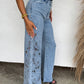 PREORDER: Floral Charm Wide Leg Jeans // eta early June