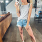 Chelsea Ruffle Stripe Tank