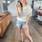 Ivory Hollow Knit Sweater