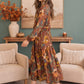 Harvest Bloom Tiered Midi Dress