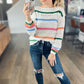 Happy Days Stripe Pointelle Sweater