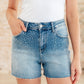Elle High Rise Rhinestone Cutoff Shorts - Judy Blue