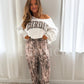 PREORDER: Dark Camo Stretchy Lounge Pants Preorder // eta 3-4 weeks